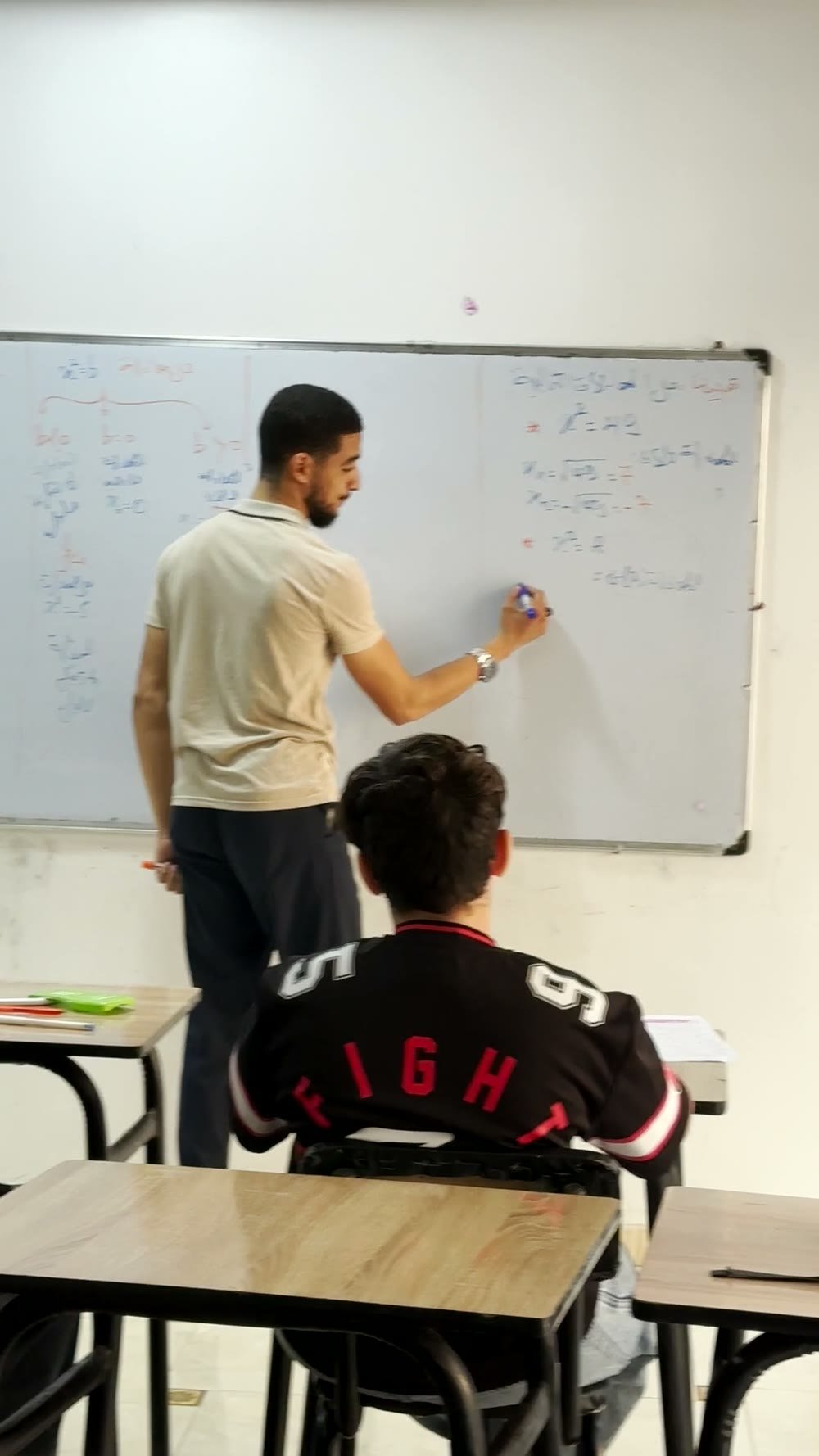 Le formateur au tableau